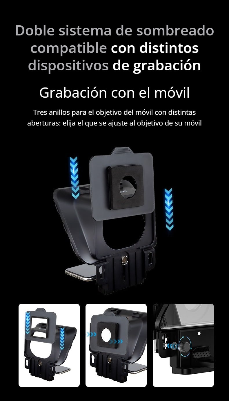 Sombreado para grabar con el móvil