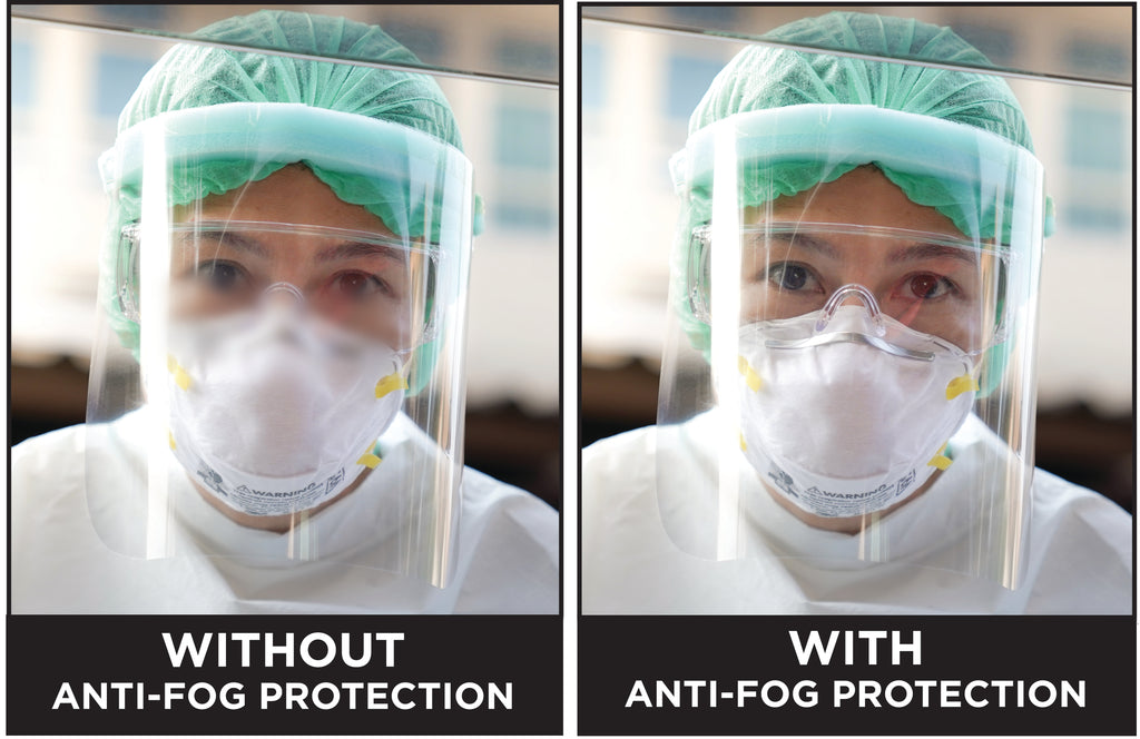 Pantalla protectora antes y después del tratamiento