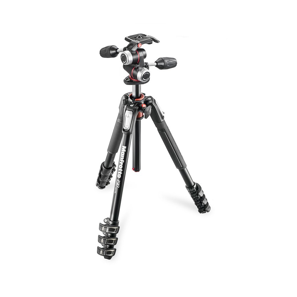 Manfrotto MK190XPRO4-3W trípode de aluminio de cuatro secciones con rótula XPRO de tres ejes