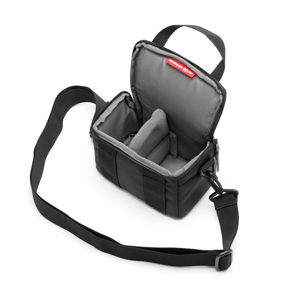 Otevřený vnitřek Manfrotto Advanced Shoulder Bag XS III