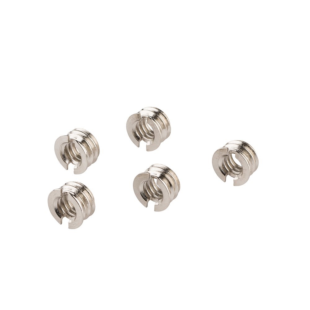 Manfrotto 148KN juego de cinco casquillos roscados de acero niquelado