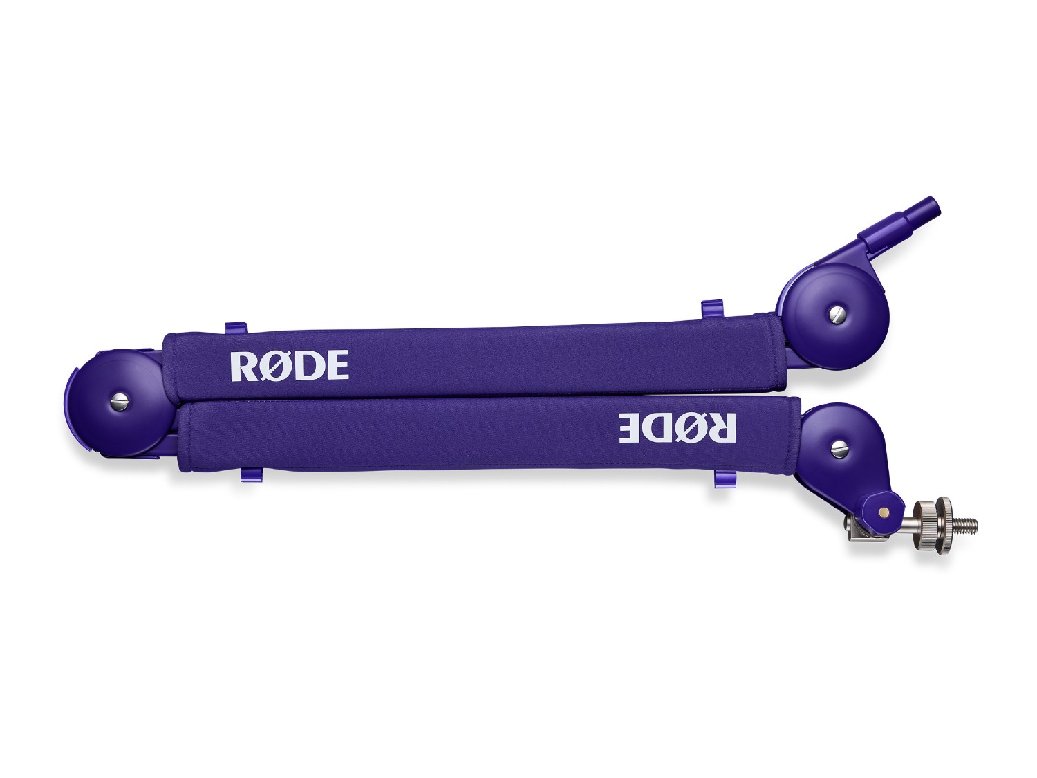 Brazo de estudio RØDE PSA1+ morado plegado