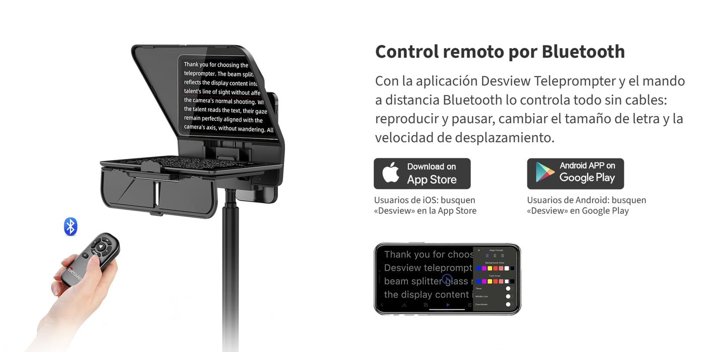 Aplicación y mando a distancia