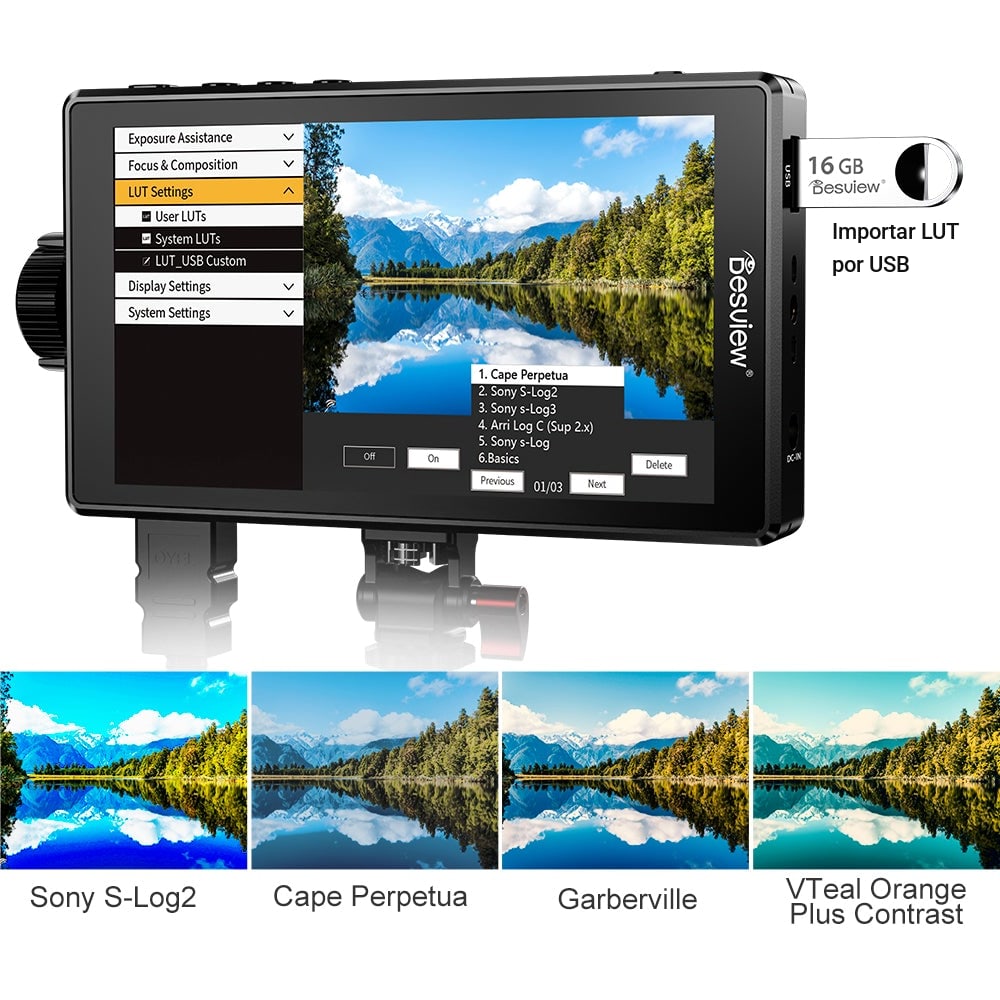 LUT 3D personalizadas para un aspecto cinematográfico