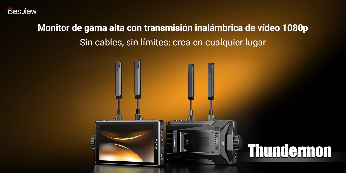 Desview Thundermon – monitor con transmisión inalámbrica de vídeo 1080p