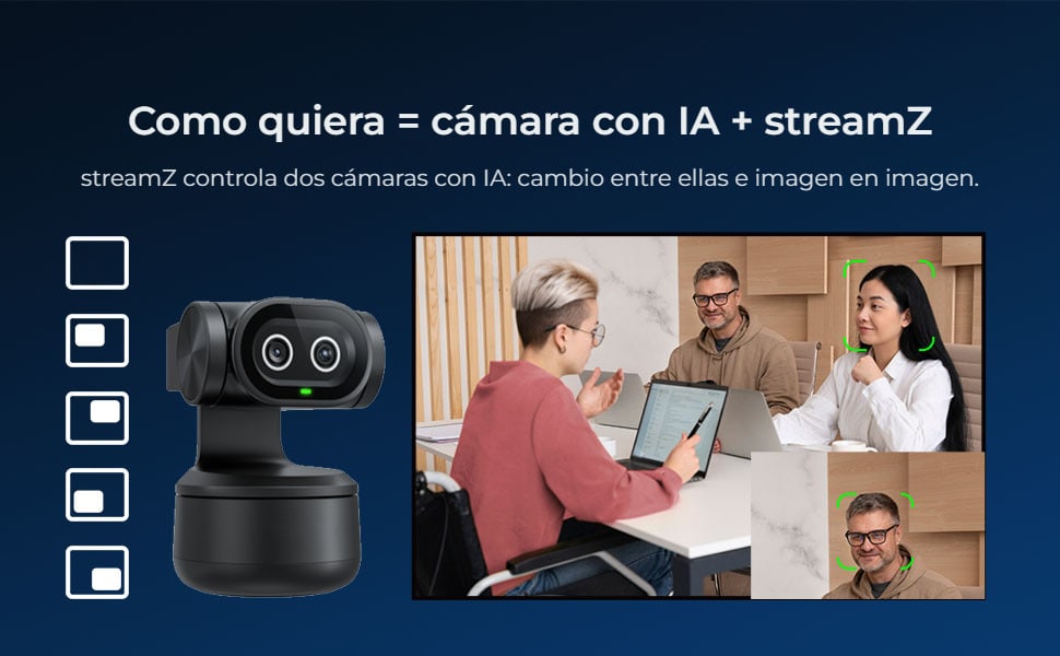 Cámara con IA y streamZ