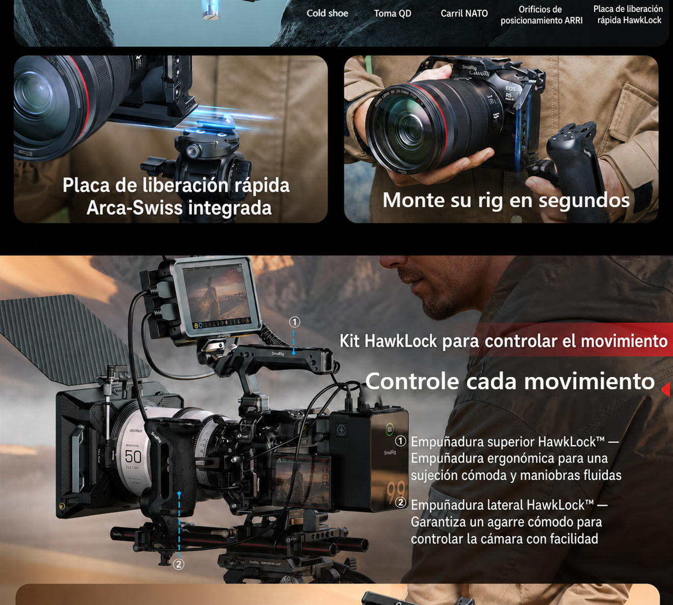 SmallRig Canon R6 family – 3/8
