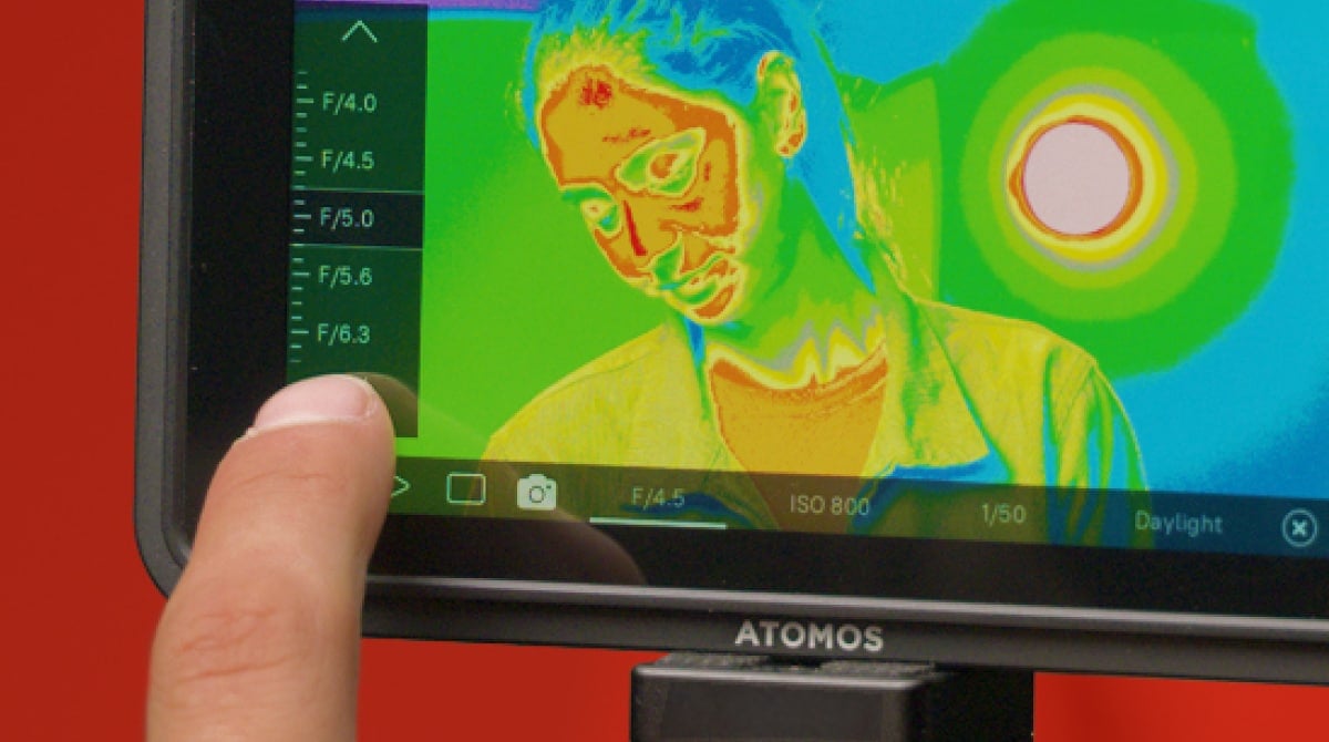Control de cámara en un monitor Atomos Ninja