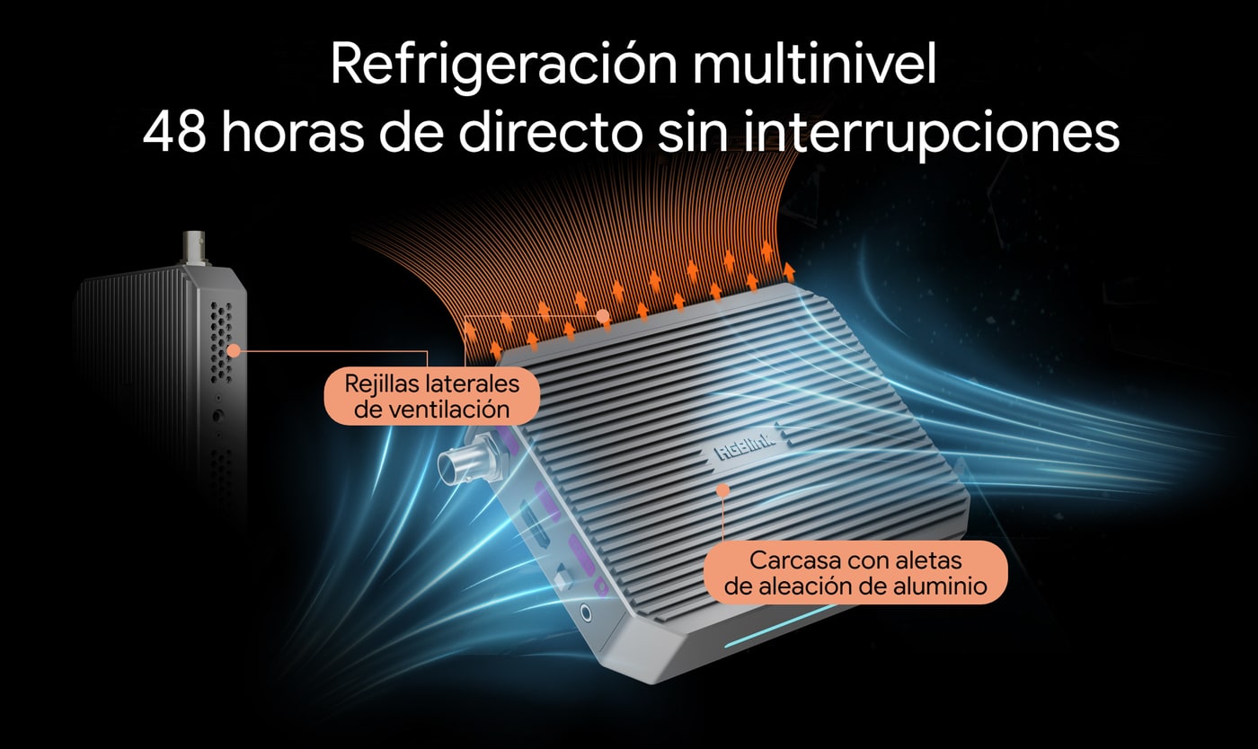 Refrigeración para 48 horas de directo continuo