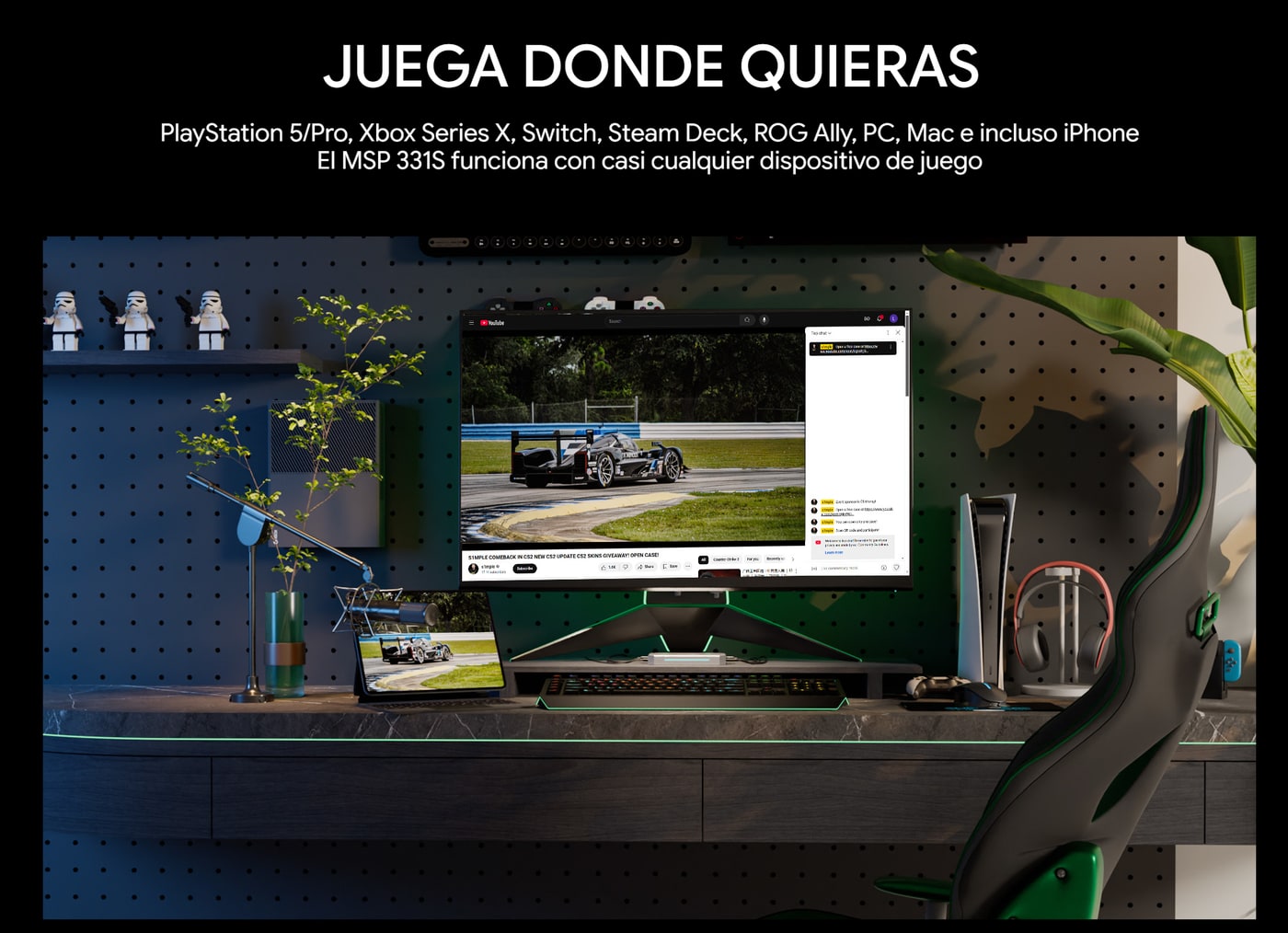 Captura desde consolas, portátiles y ordenadores