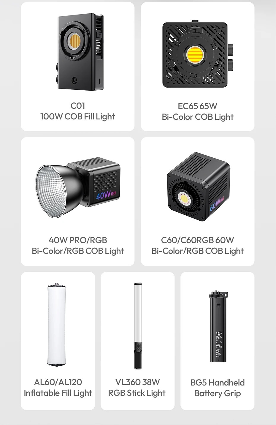 Luces Ulanzi compatibles
