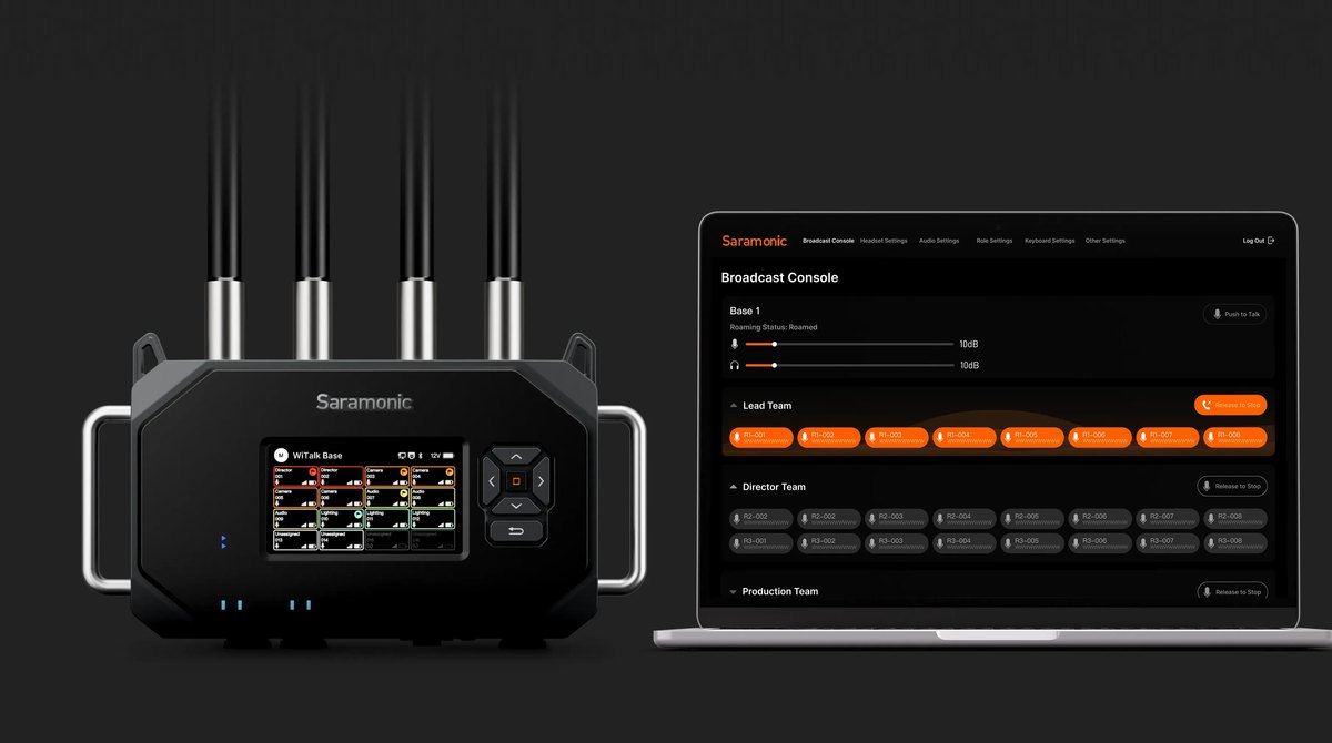 Saramonic WiTalk BASE-V – Control desde el navegador, la aplicación o el PC