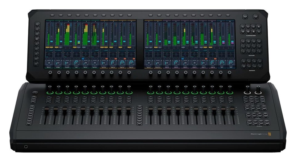 Blackmagic Design Fairlight Live Audio Panel 20 – Fila superior: funciones y procesamiento