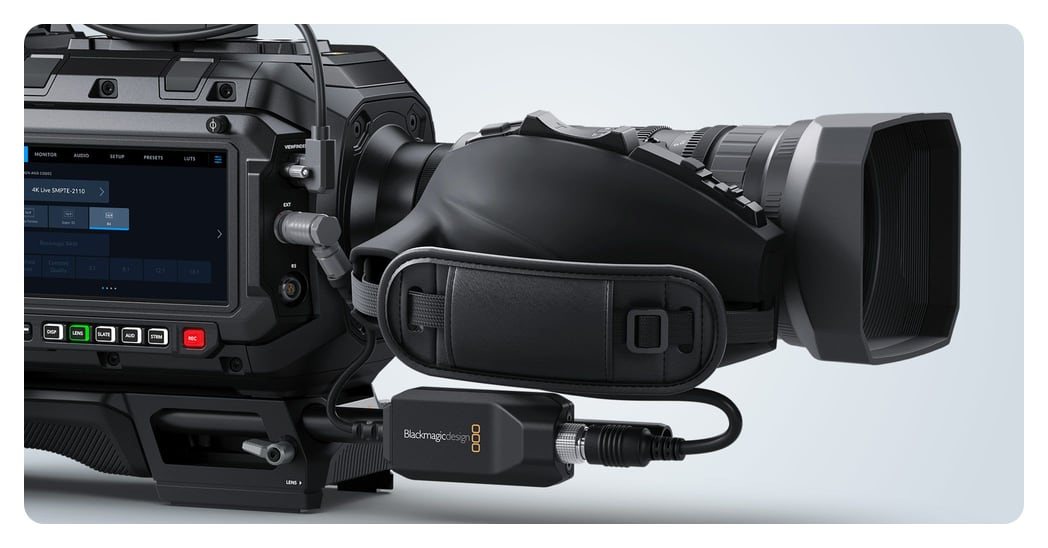 Blackmagic URSA Cine Mount B4 – Control del objetivo por cable
