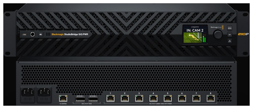 Blackmagic StudioBridge 10G PWR – Un puente entre el borde de la red y la troncal de 100G