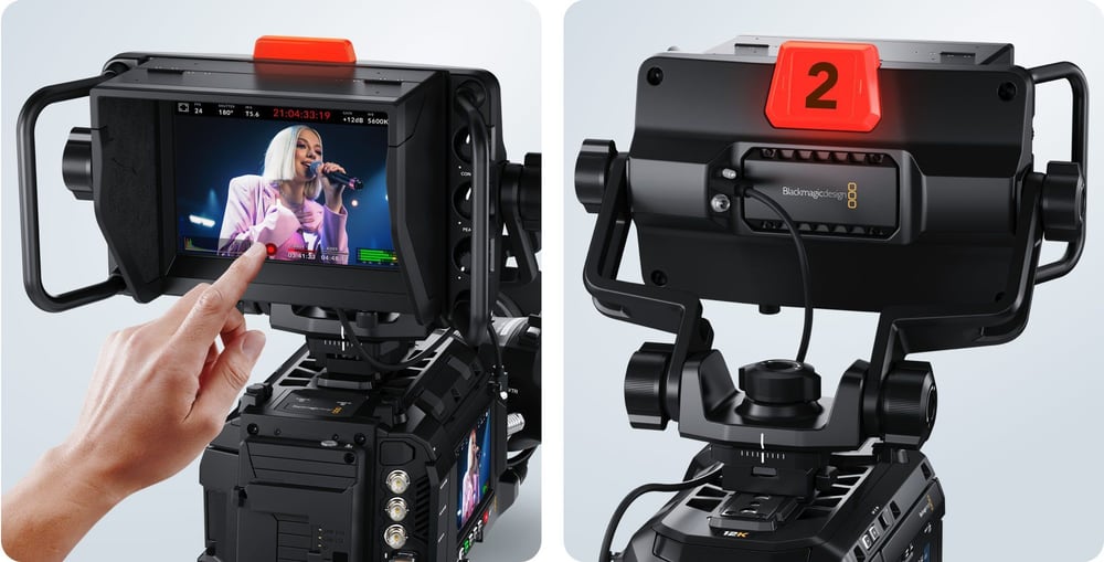 Blackmagic Design URSA Cine Studio Viewfinder – Soporte articulado y asas