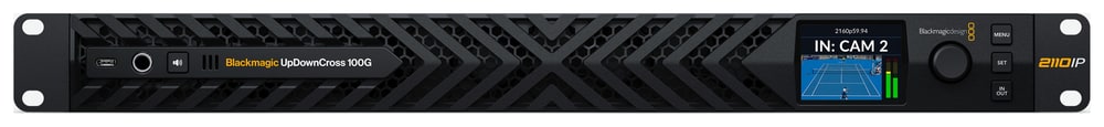 Blackmagic UpDownCross 100G – Supervisión en el propio rack