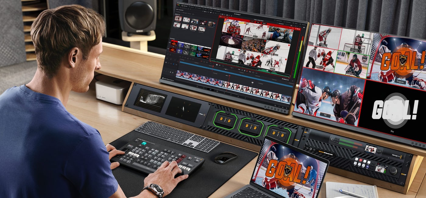 HyperDeck ISO Recorder 100G – Repetición en directo en DaVinci Resolve
