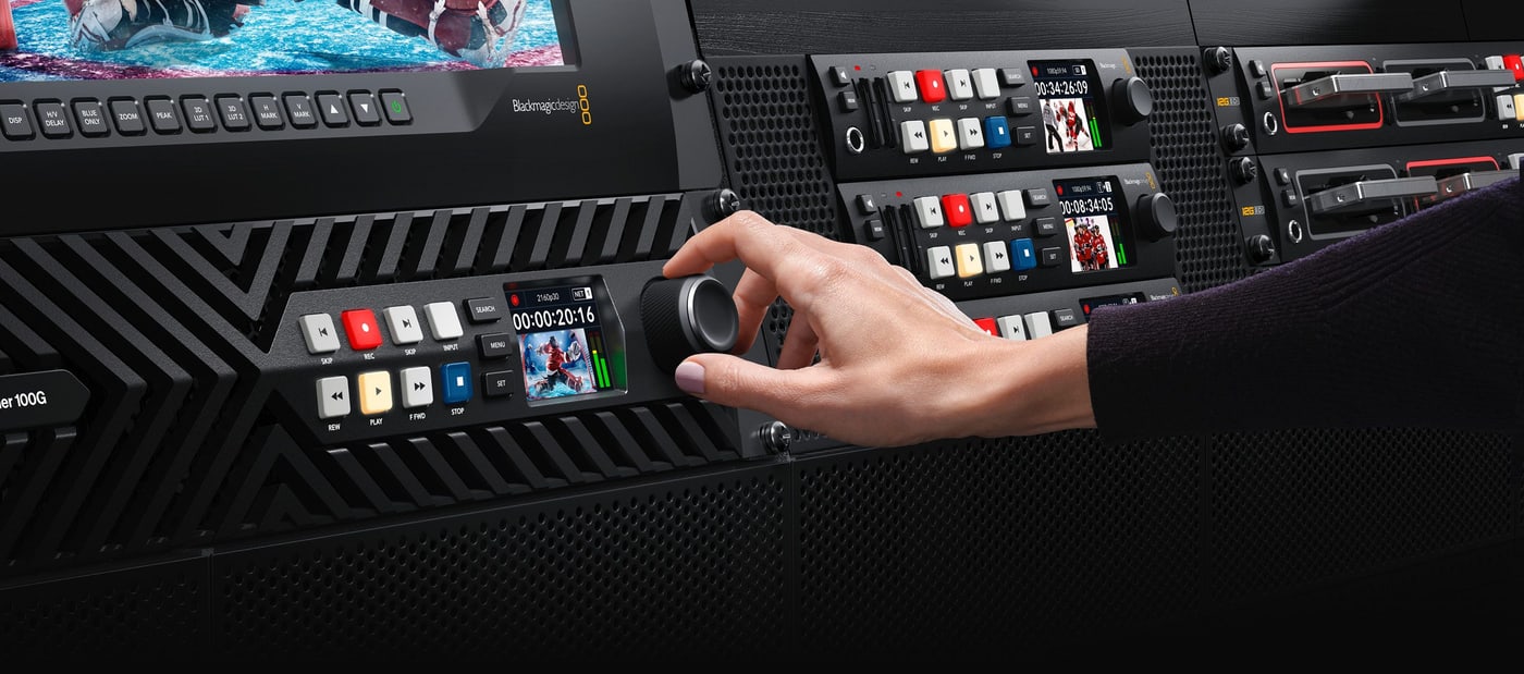 HyperDeck ISO Recorder 100G – RS-422 para la automatización de emisión