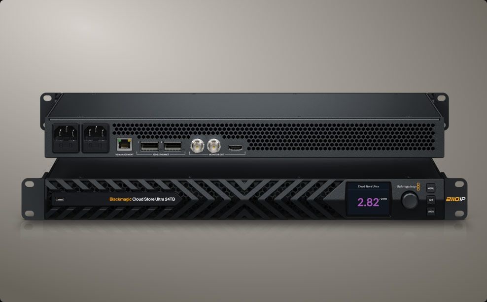 HyperDeck ISO Recorder 100G – Grabación en almacenamiento en red rápido