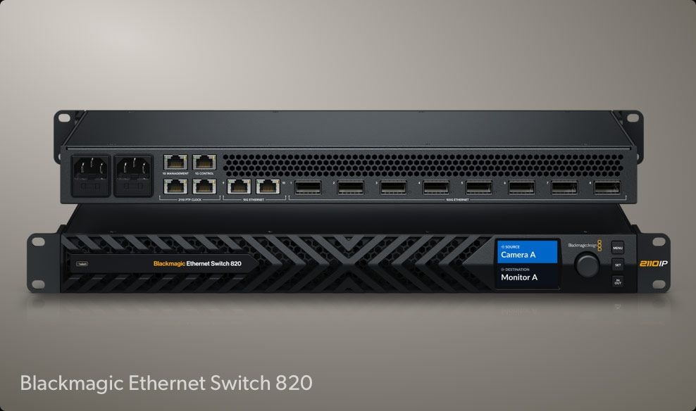 HyperDeck ISO Recorder 100G – Directamente a un switch 100G