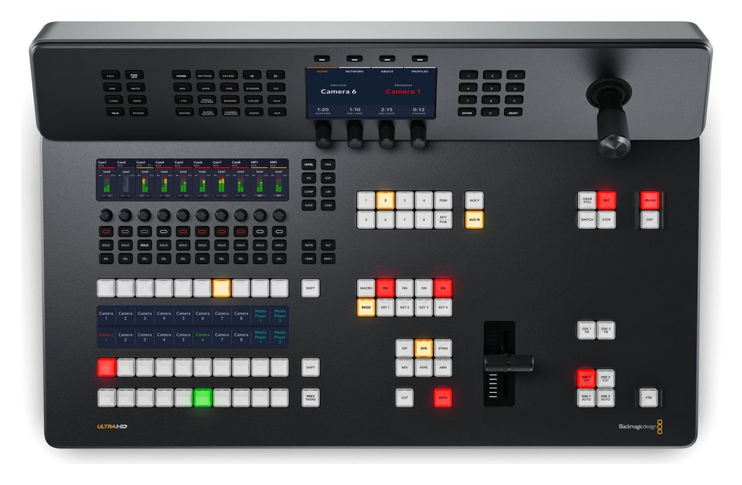 ATEM Television Studio 4K8 – Panel de emisión con T-bar