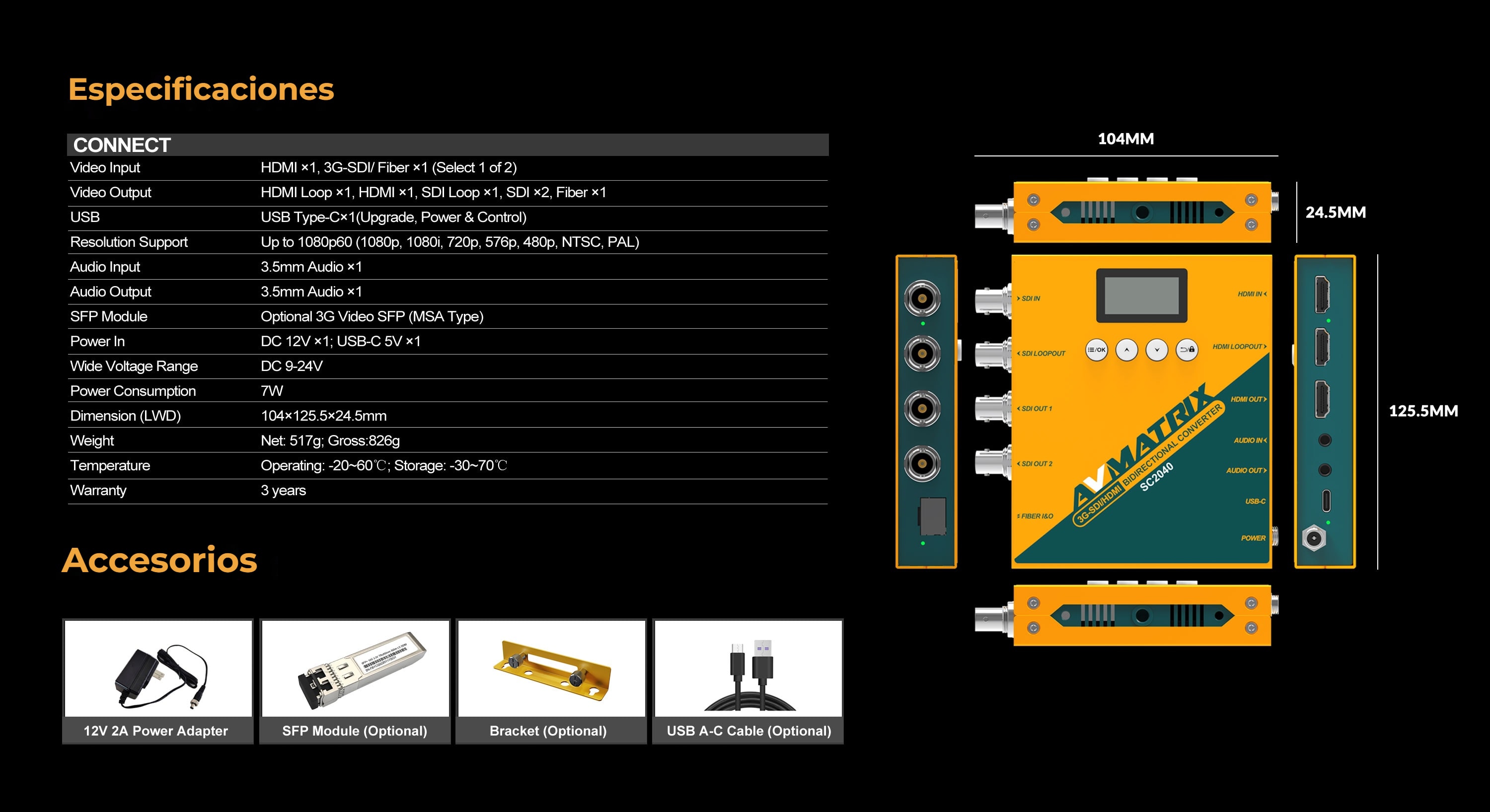 AVMATRIX SC2040 TX