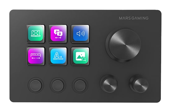 Mars Gaming MSD-TWO – 6 teclas LCD personalizables