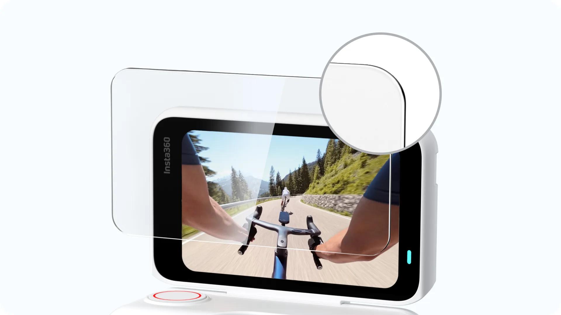 Bordes redondeados del protector protector para Insta360 GO Ultra