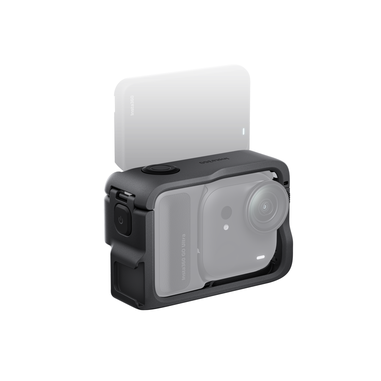 Insta360 GO Ultra en el marco protector