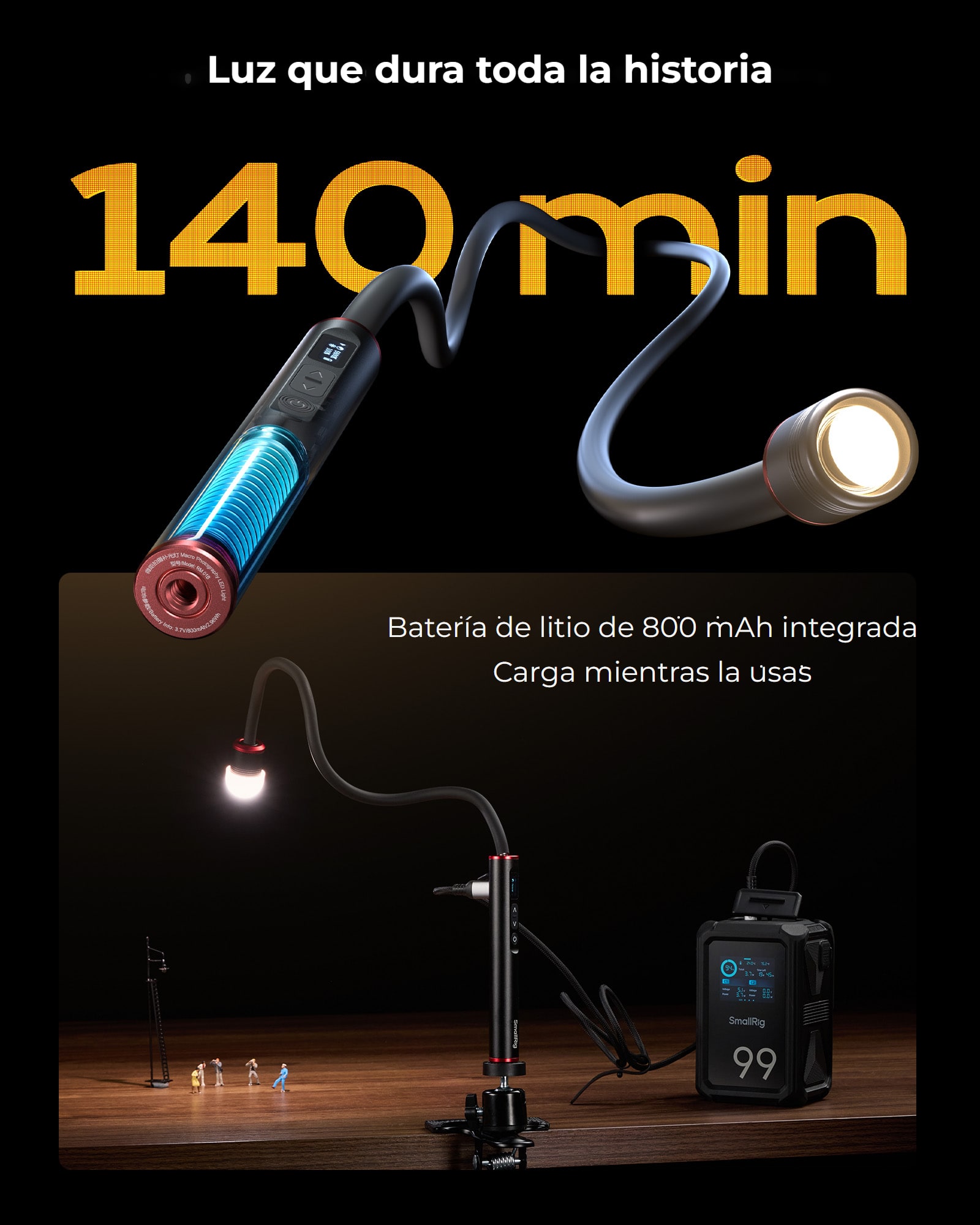 SmallRig RM 01B LED Macro Arm Light 6225 ES 10