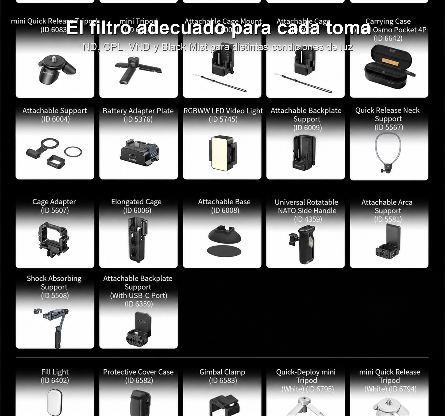SmallRig 6476 infographic ES 3