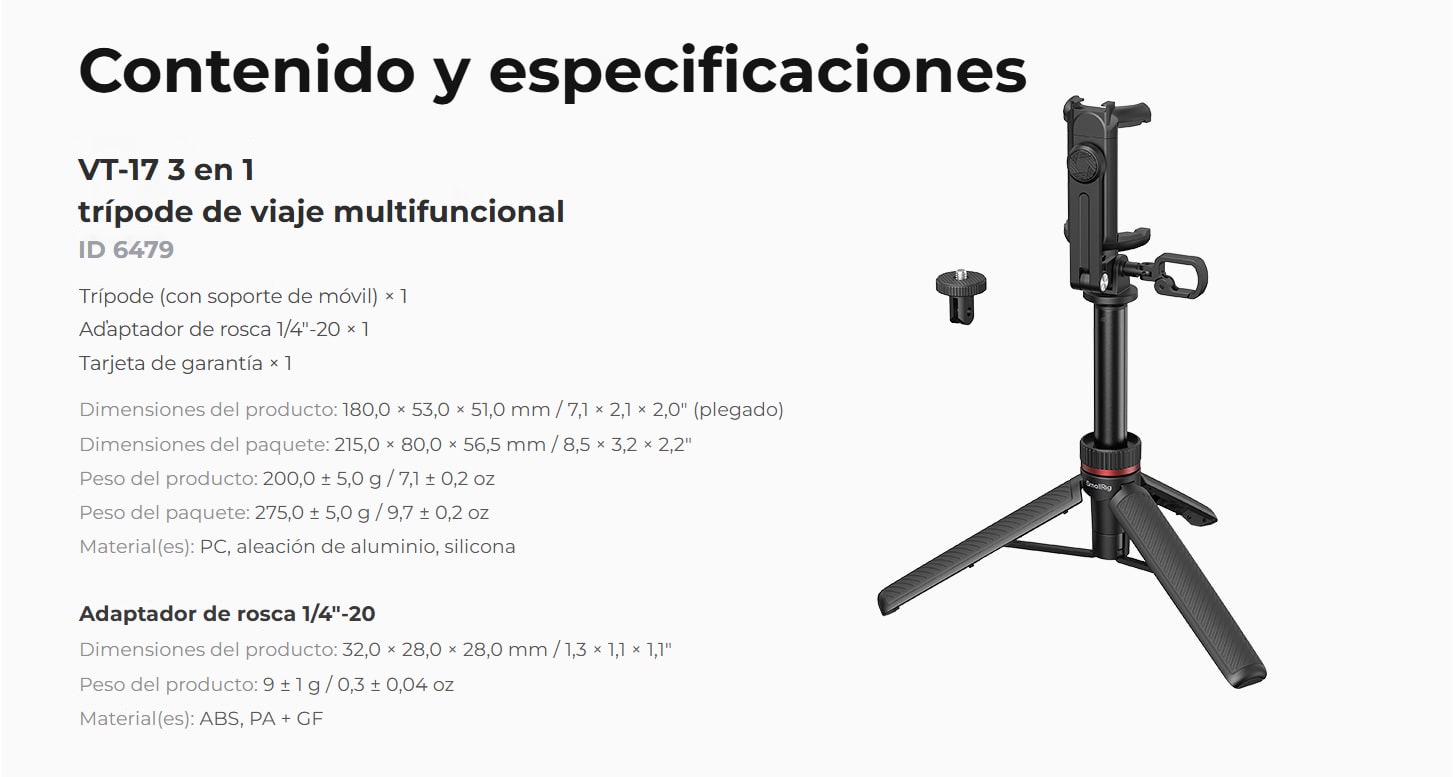 SmallRig VT-17 6479 ES 9