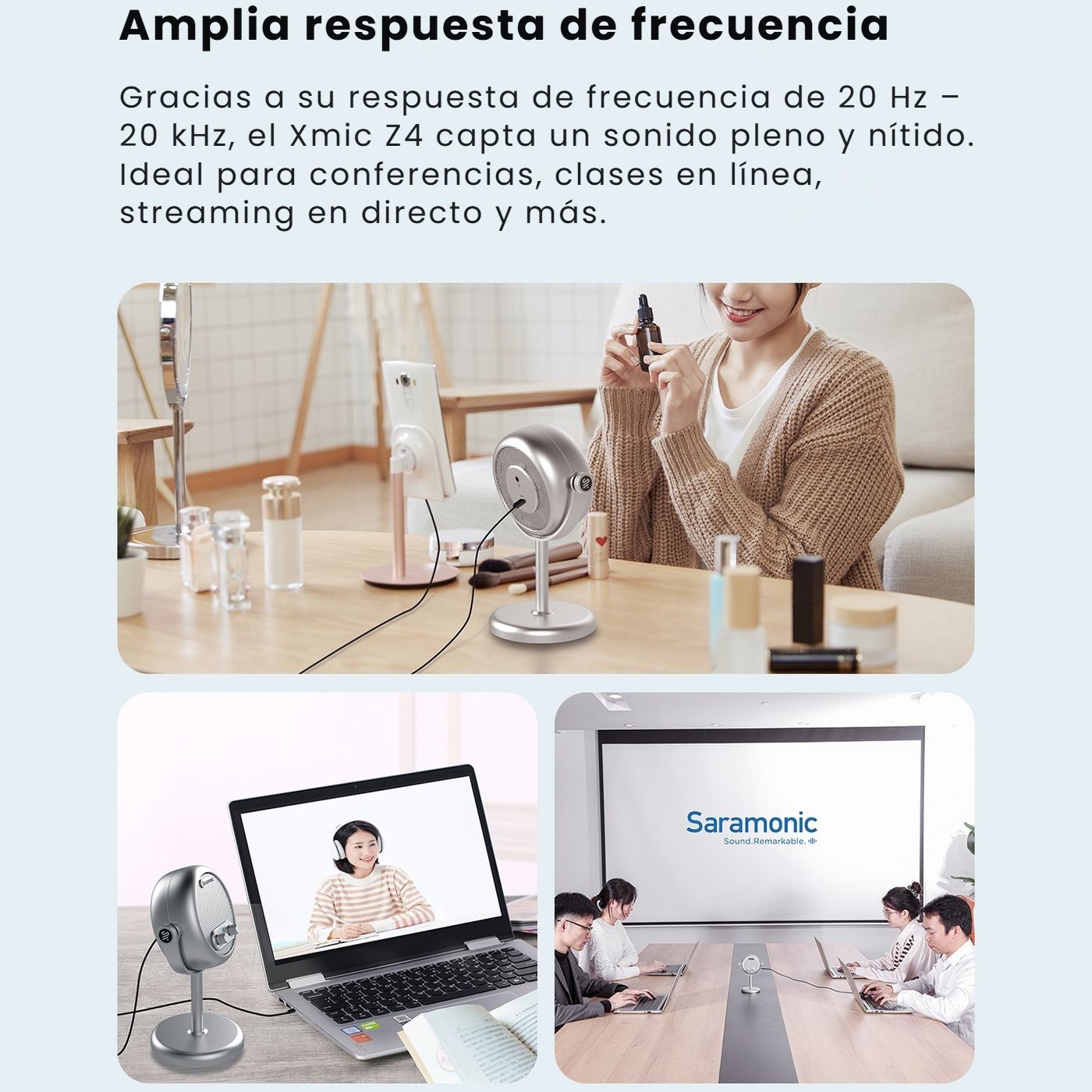 Saramonic Xmic Z4 – Voz limpia incluso hablando bajo