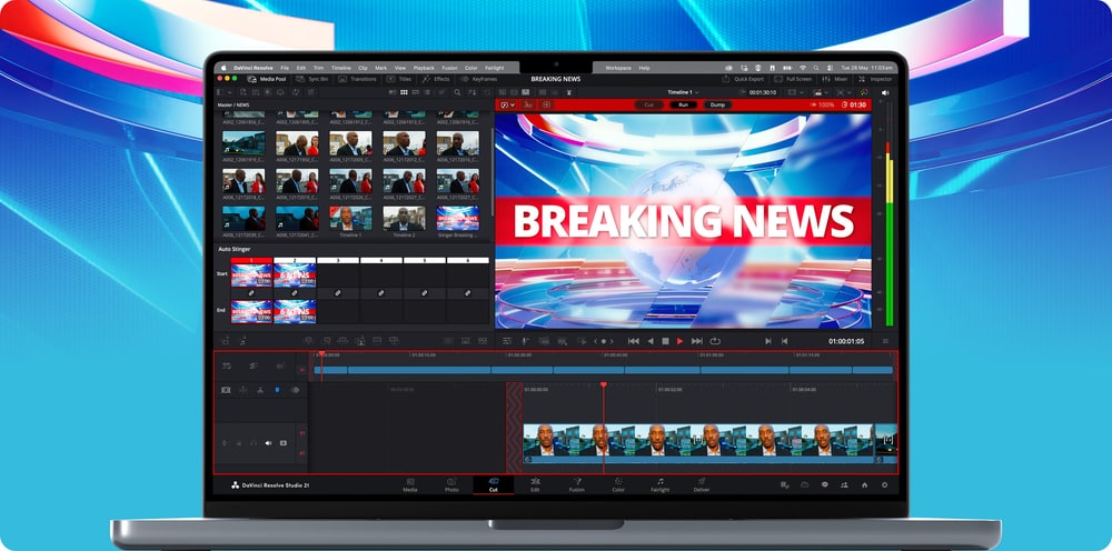 UltraStudio Mini Replay 12G – Noticias y replay en DaVinci Resolve