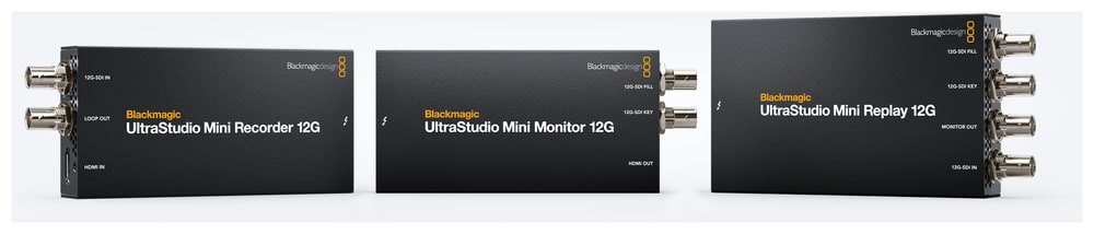 UltraStudio Mini Monitor 12G – Tres modelos de la serie UltraStudio Mini 12G