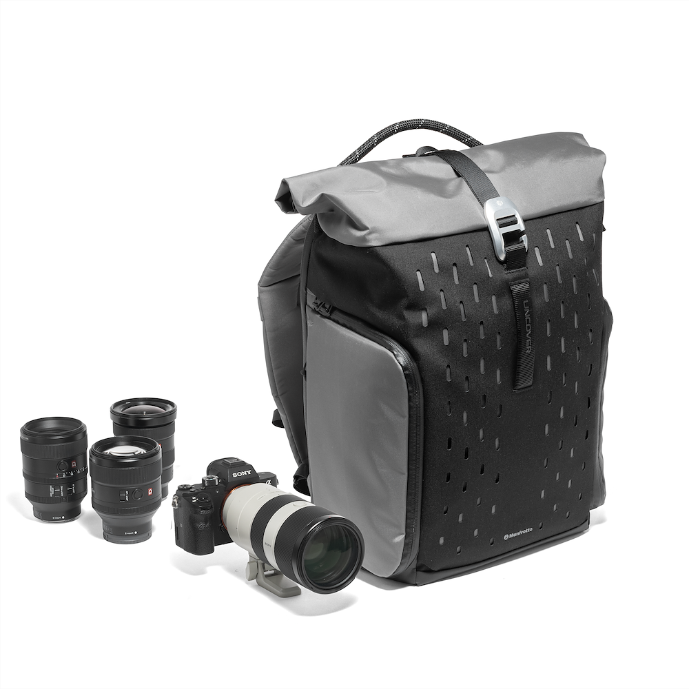 Manfrotto UNCOVER Backpack 30L při použití