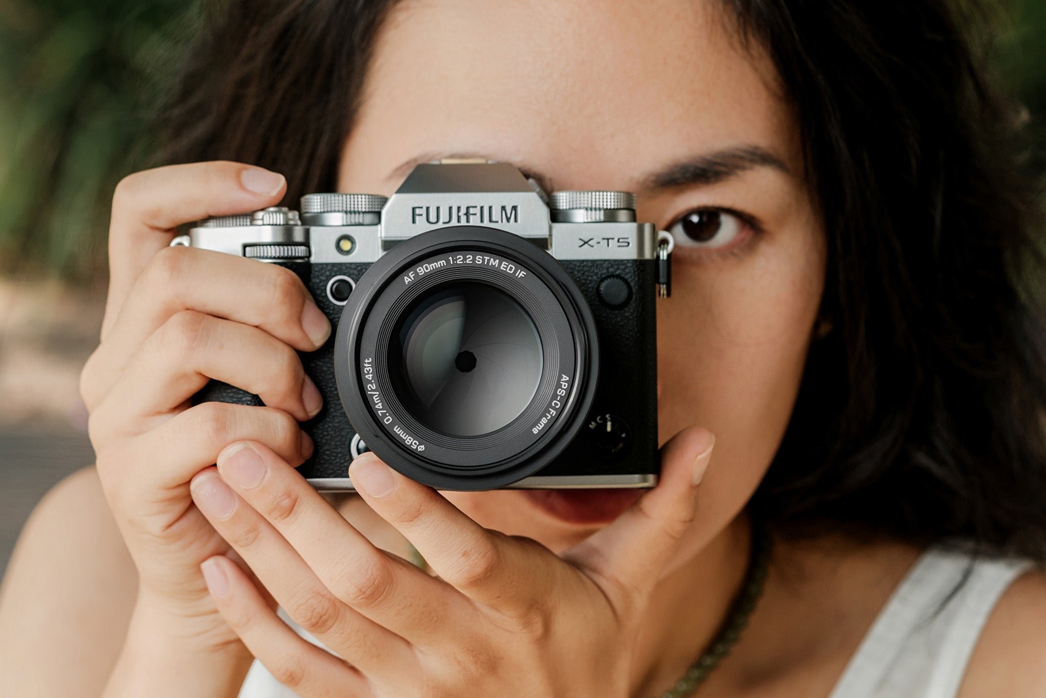 Viltrox AF 90 mm F2,2 XF en una cámara Fujifilm