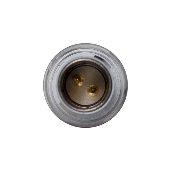 Primer plano del conector LEMO de 2 pines del Teradek 11-0054