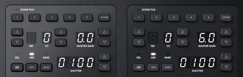 ATEM Camera Control Panel – Escenas y ajustes de cámara