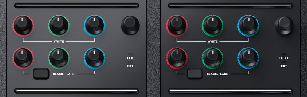 ATEM Camera Control Panel – Corrección RGB de blancos y negros