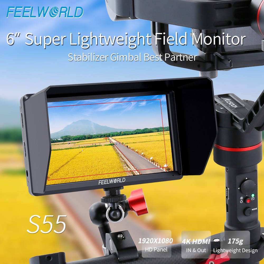 Monitor de previsualización Feelworld S55 V3 de 6