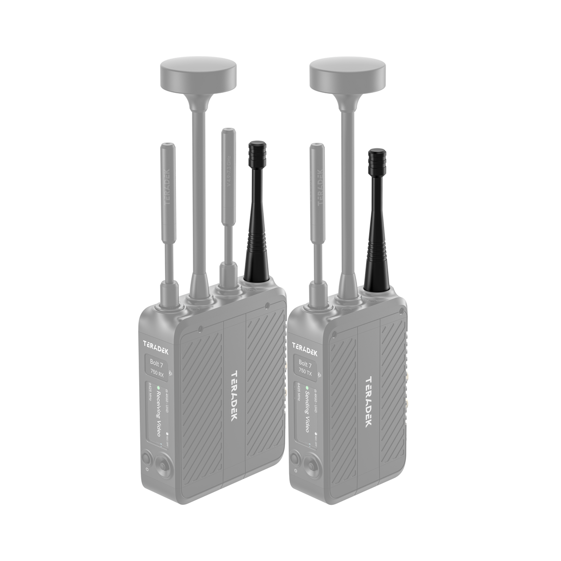 Teradek 900 MHz Antenna instalovaná na systému Bolt 7