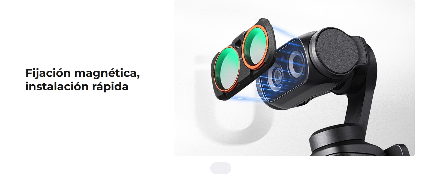 K&F Concept kit de filtros magnéticos CPL + Black Diffusion 1/4 + ND2-32 para Insta360 Luna Ultra