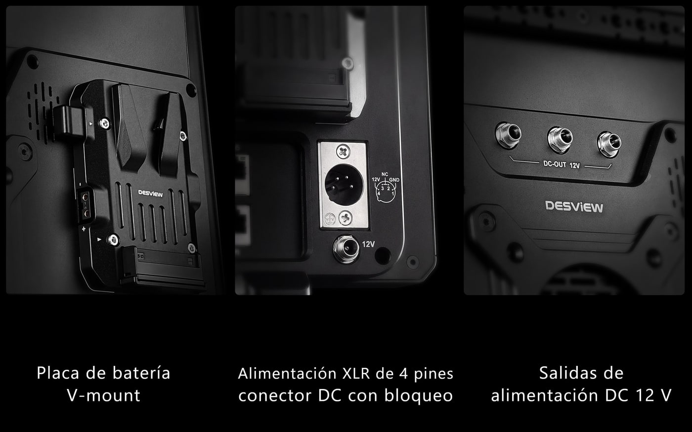 Desview Core OL16 MAX – Alimentación de entrada y salida