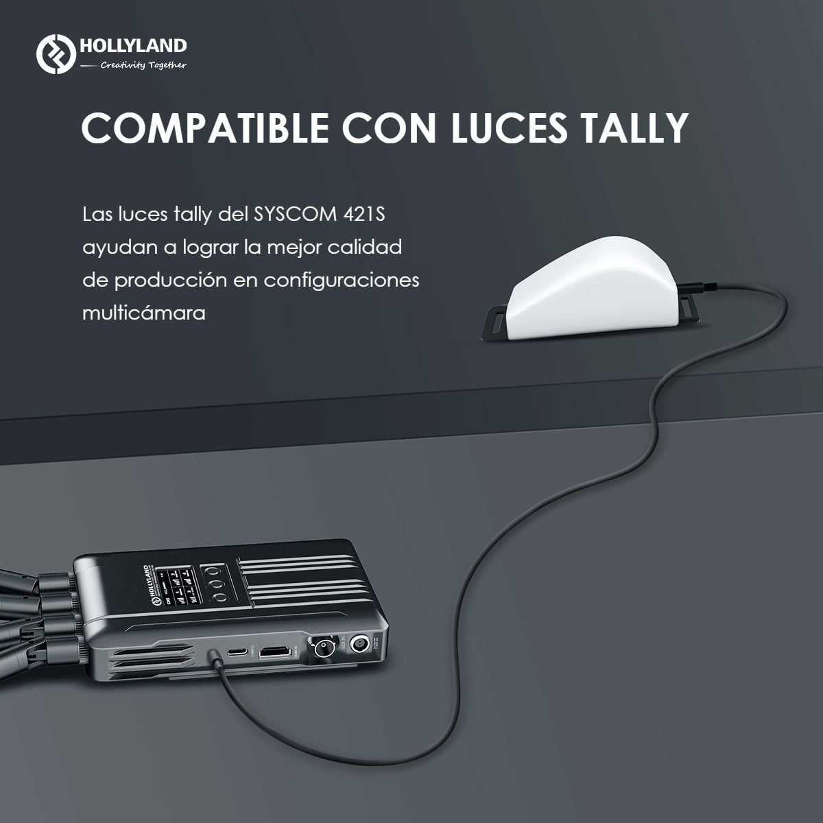 Hollyland Syscom 421S transmisor – Tally hasta la cámara