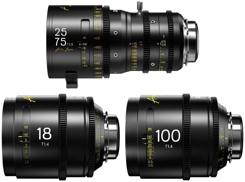 DZOFILM Arles Zoom 25–75 + Prime 18/100 mm – kit, métrico, maleta negra