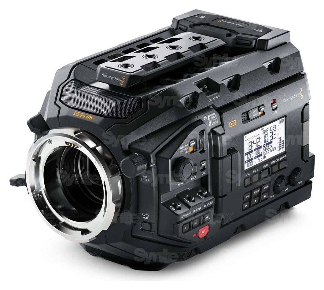 Blackmagic URSA Mini Pro 4.6K G2 – Montura intercambiable EF, PL, B4 y F