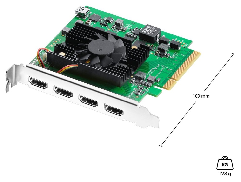 DeckLink Quad HDMI Recorder – Dimensiones e instalación