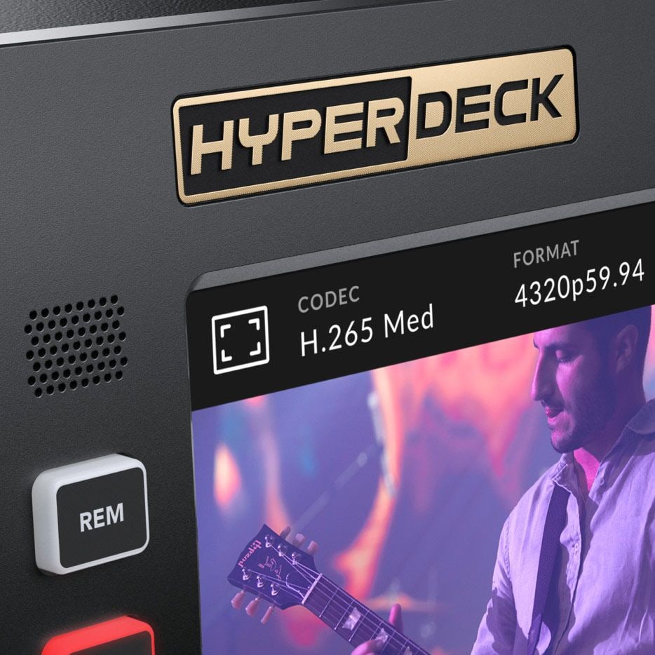 HyperDeck Extreme 8K HDR – Diseño moderno con controles clásicos